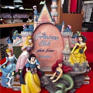 Disney Princess Club Photo Frame with Pink and Yellow Accents